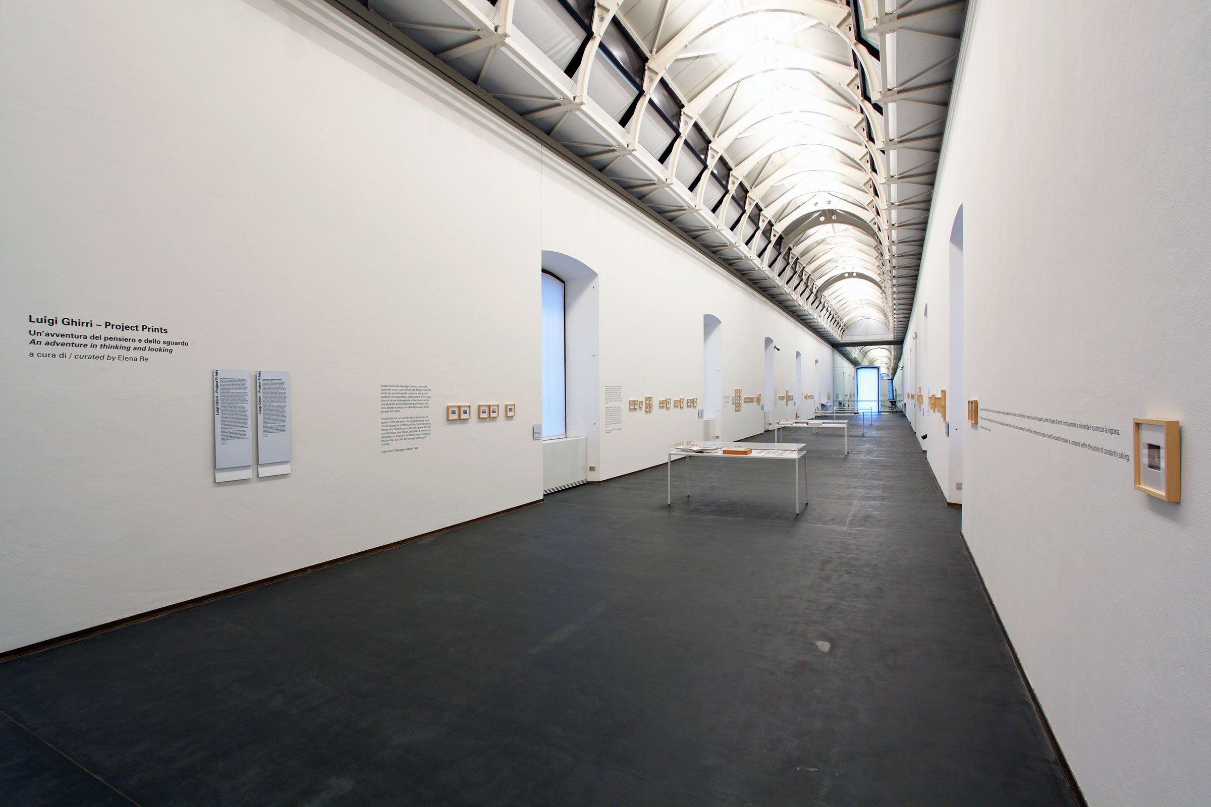 u0022Le scatole viventi / The living boxes. Luigi Ghirri, Project prints. La temperatura mentale della fotografia / The mental temperature of photographyu0022, installation view